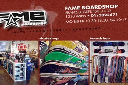 Flyer zum Fame-Boardshop Nightsession