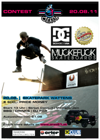 Flyer zum Wattener Skatecontest 2011