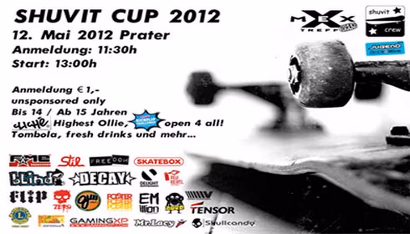 Flyer zum Prater Contest Shuvit Cup 2012