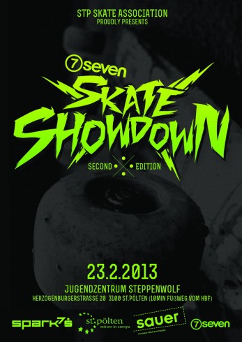 Der Flyer zum Seven Skate Showdown