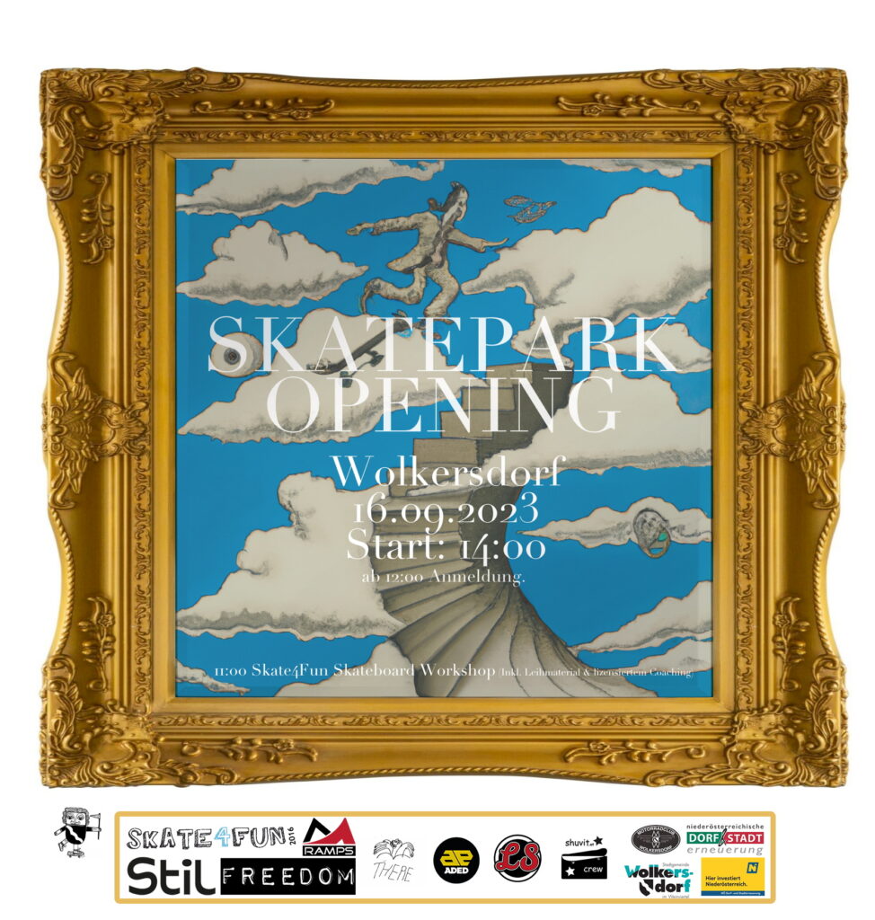 Flyer zum Skatepark Opening