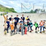 Asphaltsurfer mit Kids