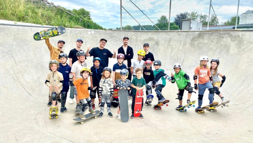 Asphaltsurfer mit Kids