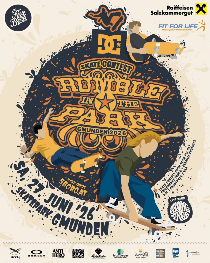 Flyer zum Rumble in the Park 2026 in Gmunden